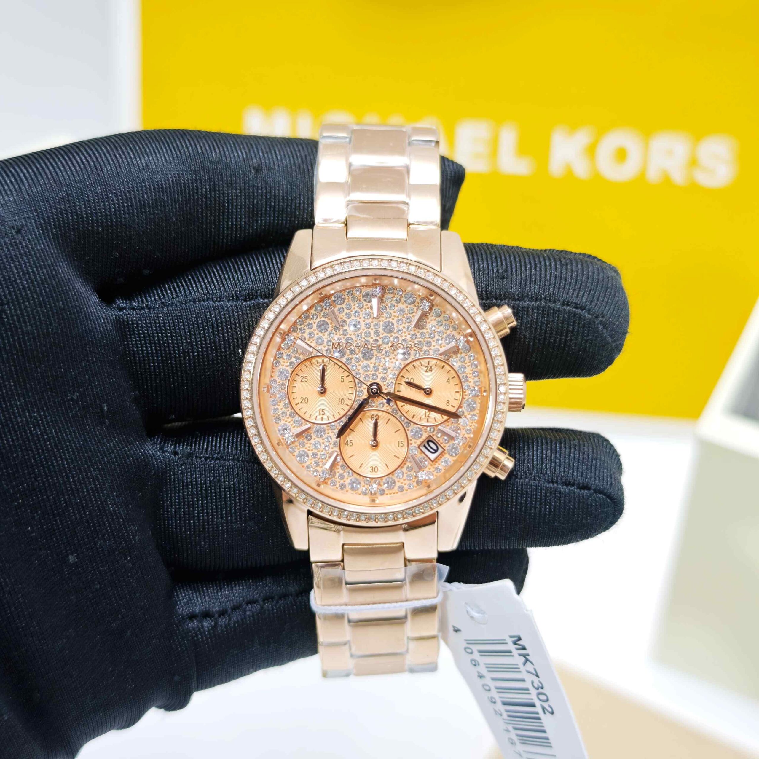 Michael Kors Ritz MK7302 Choronograph Rose Gold Rose Gold Diamond Dial - Image 2