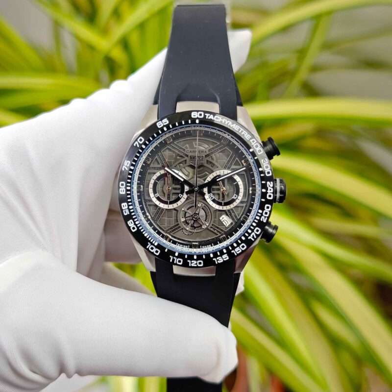 TAG Heuer Carrera x Porsche 963 Racing Chronograph Steel Black Skeleton Dial