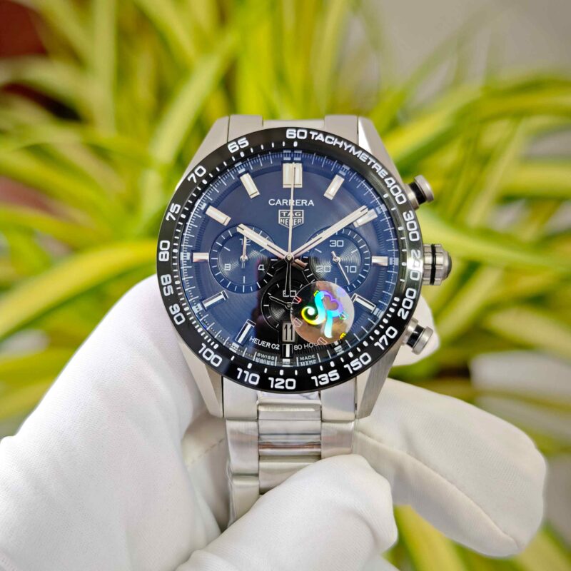 Tag Heuer Carrera Sport Steel Chronograph Black Dial