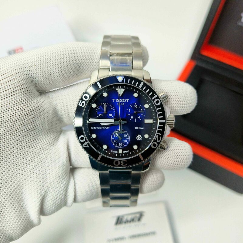 Tissot T-RACE Chronograph Steel Nevy Blue Dial