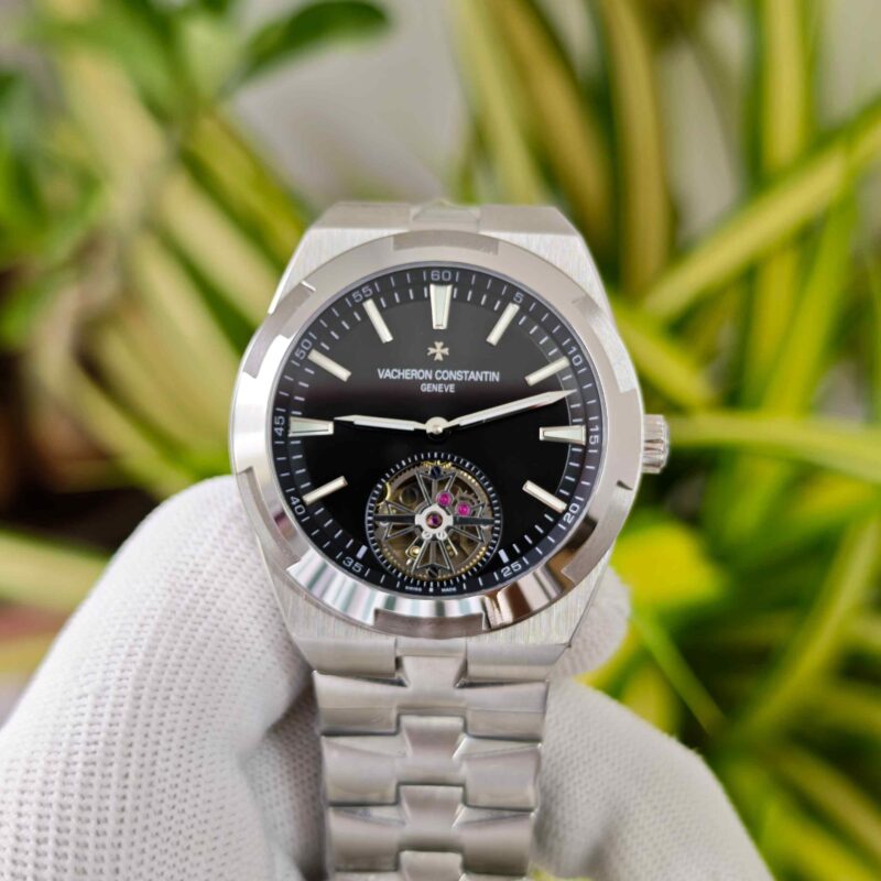 Vacheron Constantin Overseas 6000V Tourbillon Stainless Steel Black Dial