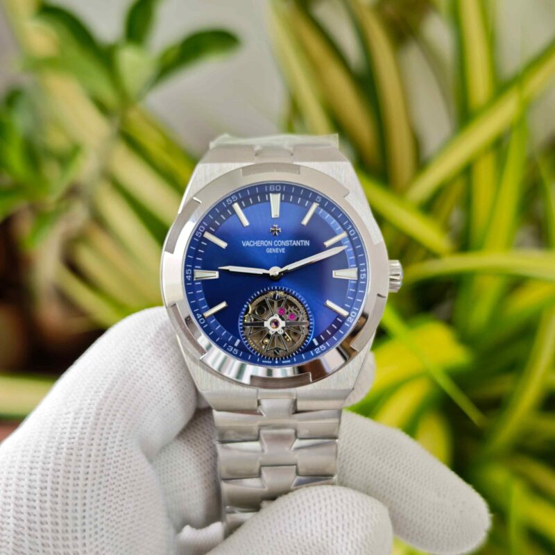 Vacheron Constantin Overseas 6000V Tourbillon Stainless Steel Blue Dial