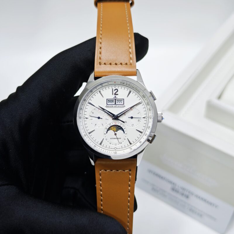 Jaeger-LeCoultre Master Control Chronograph Steel White Dial