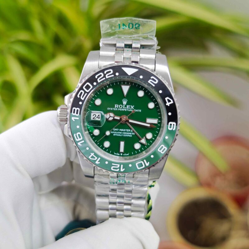 Rolex GMT-Master II Steel Jubilee Green Dial Steel