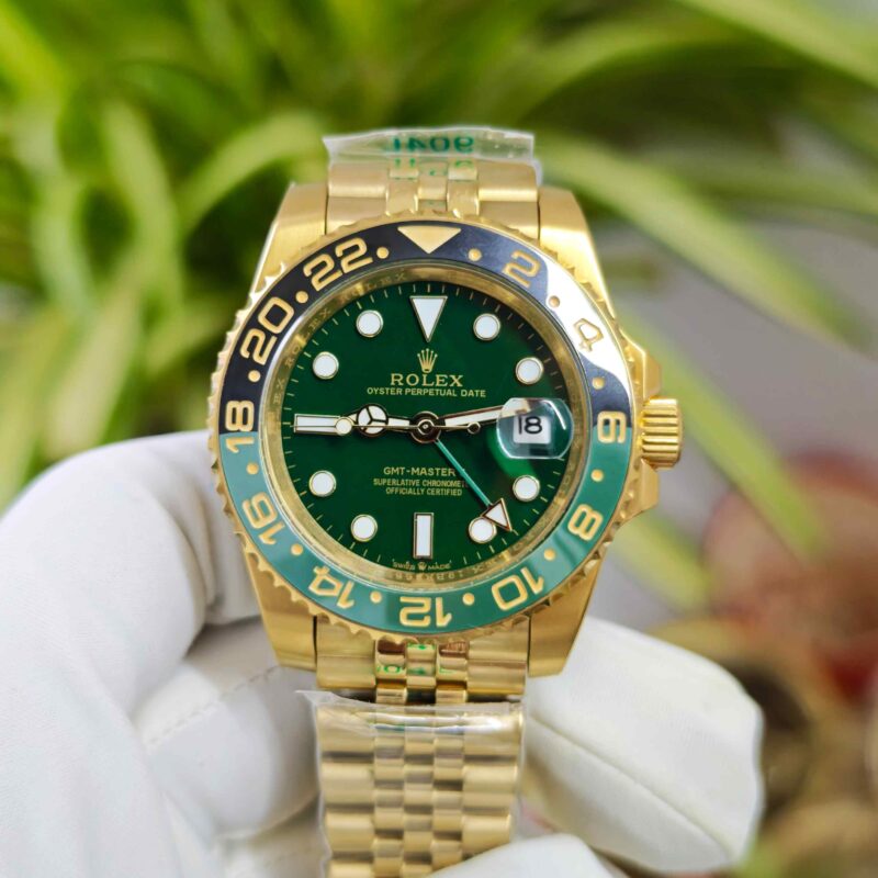 Rolex GMT-Master II Yellow Gold Jubilee Green Dial