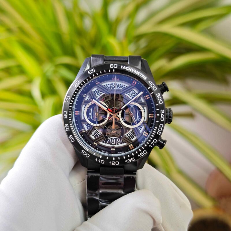 TAG Heuer Carrera x Porsche 963 Racing Chronograph Steel Black Skeleton Dial