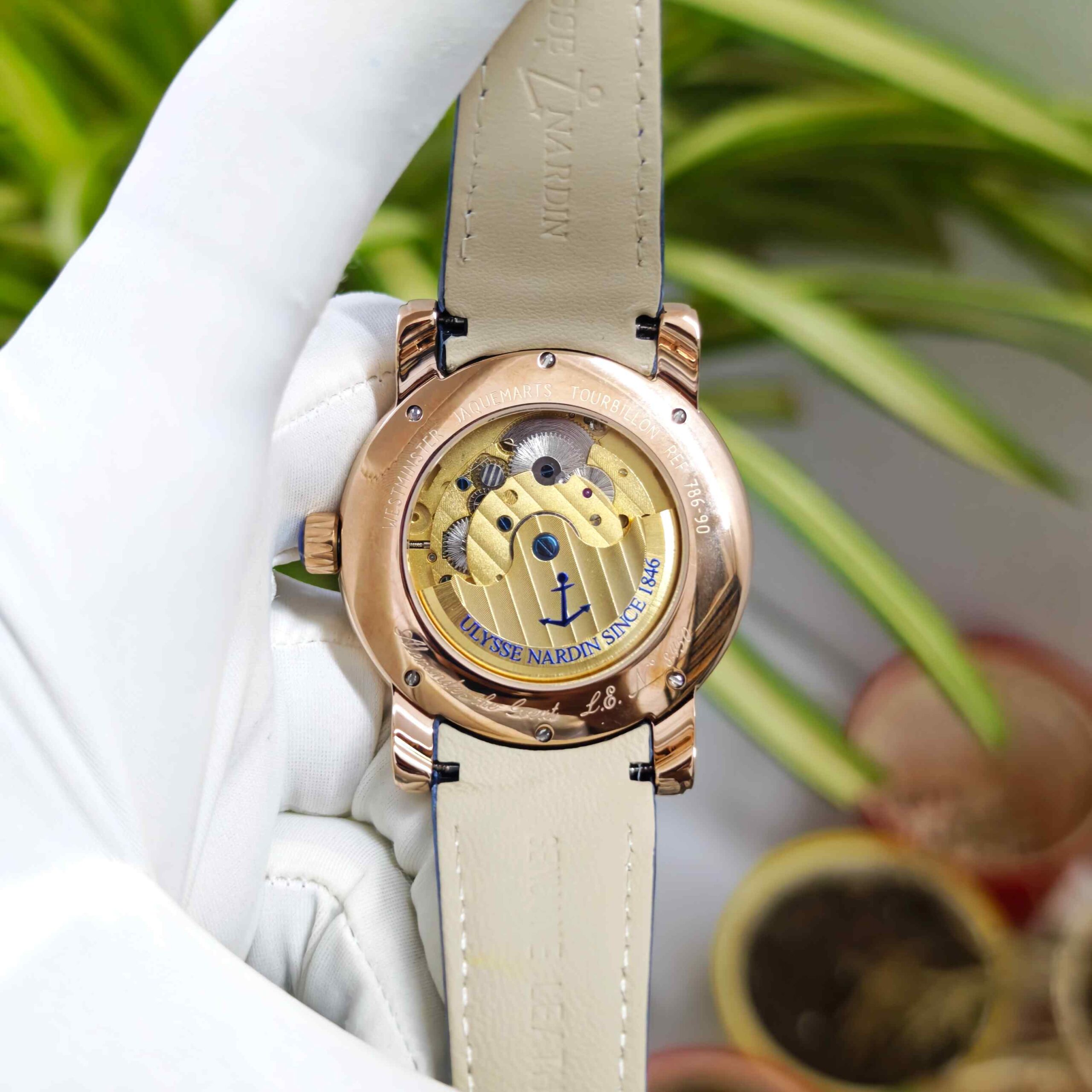 Ulysse Nardin Alexander Great Minute Repeater Westminster Tourbillon Jaq Rose Gold Blue Dial Swiss Automatic Watch - Image 3