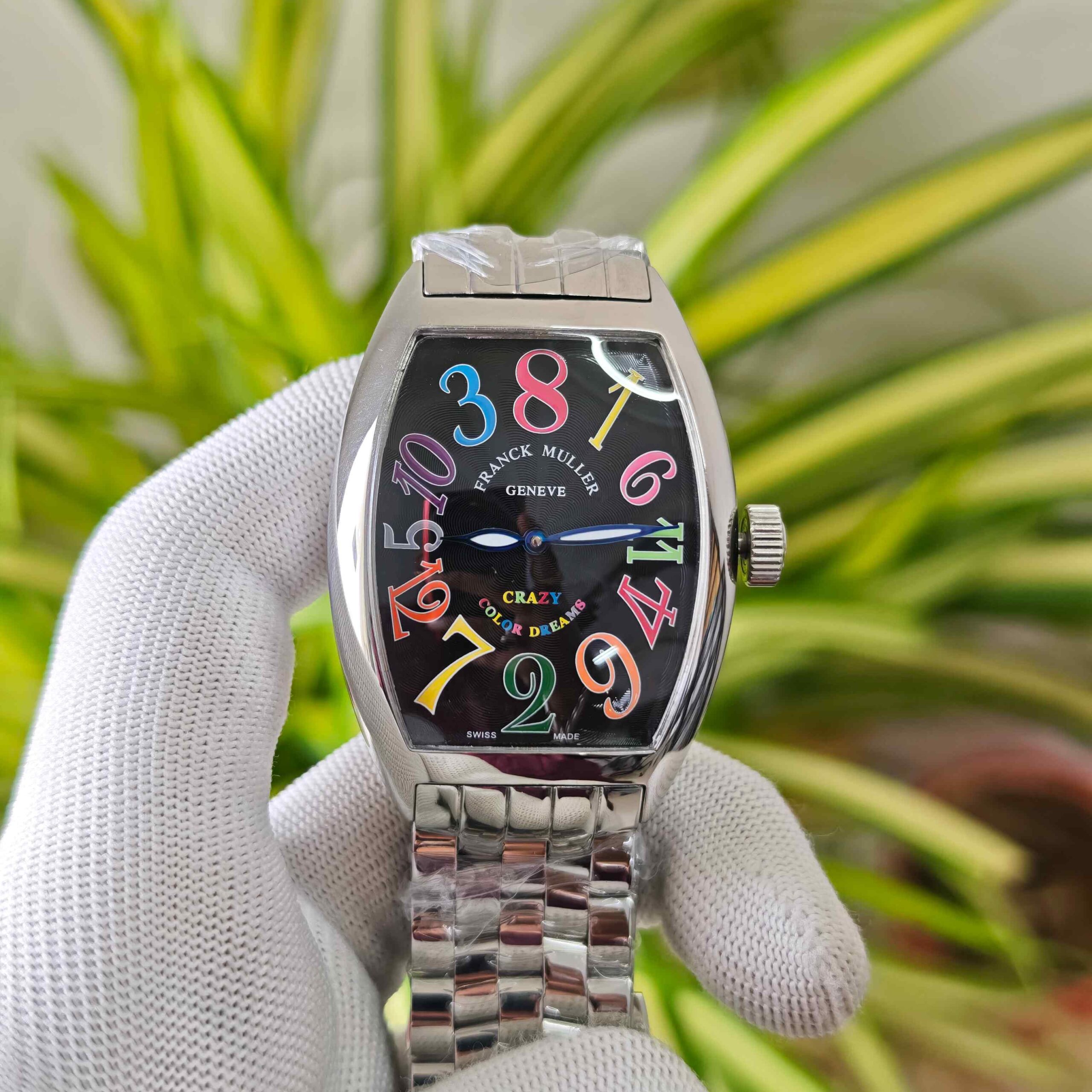 Franck Muller Crazy Hour Color Dreams Steel Black Dial