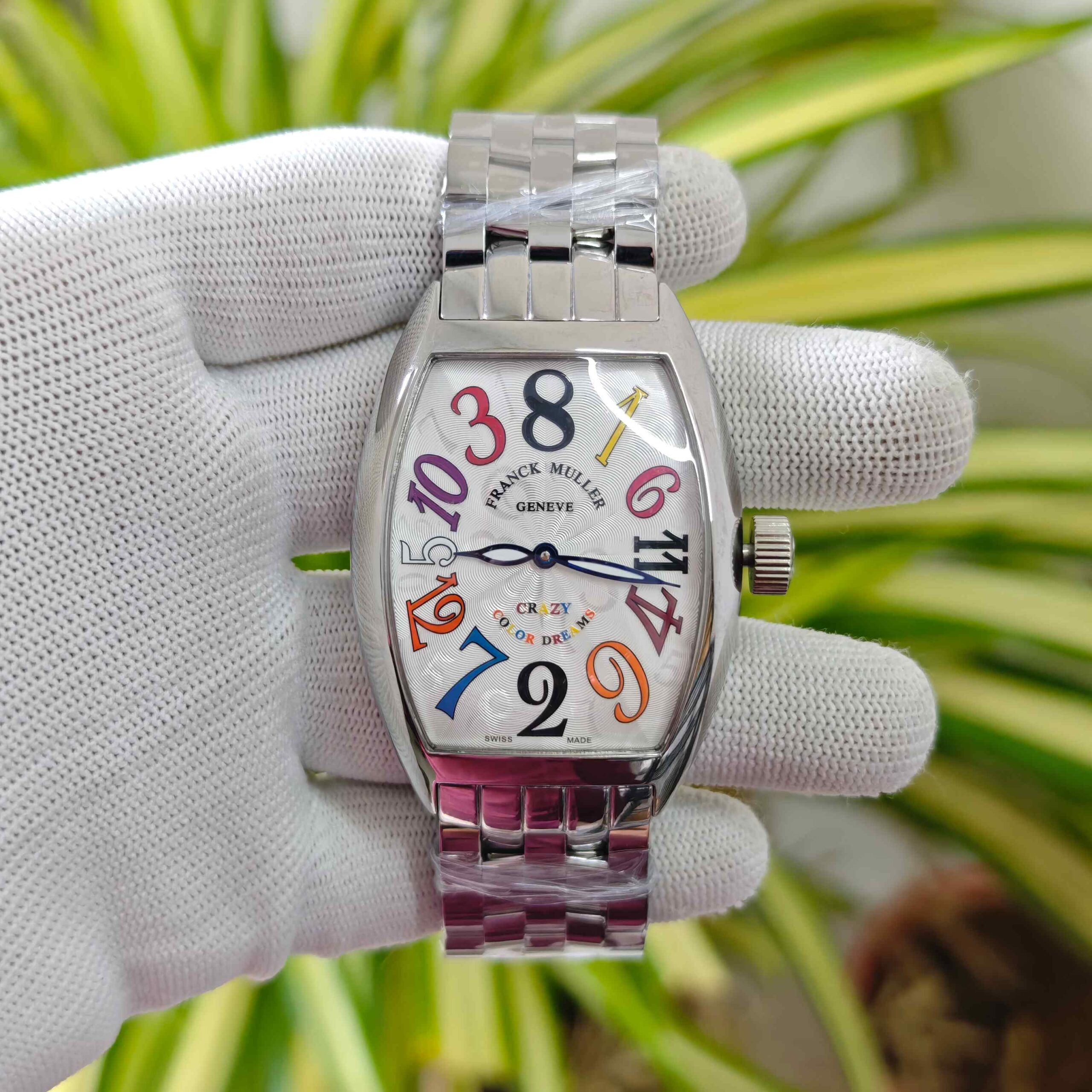 Franck Muller Crazy Hour Color Dreams Steel White Dial - Image 2