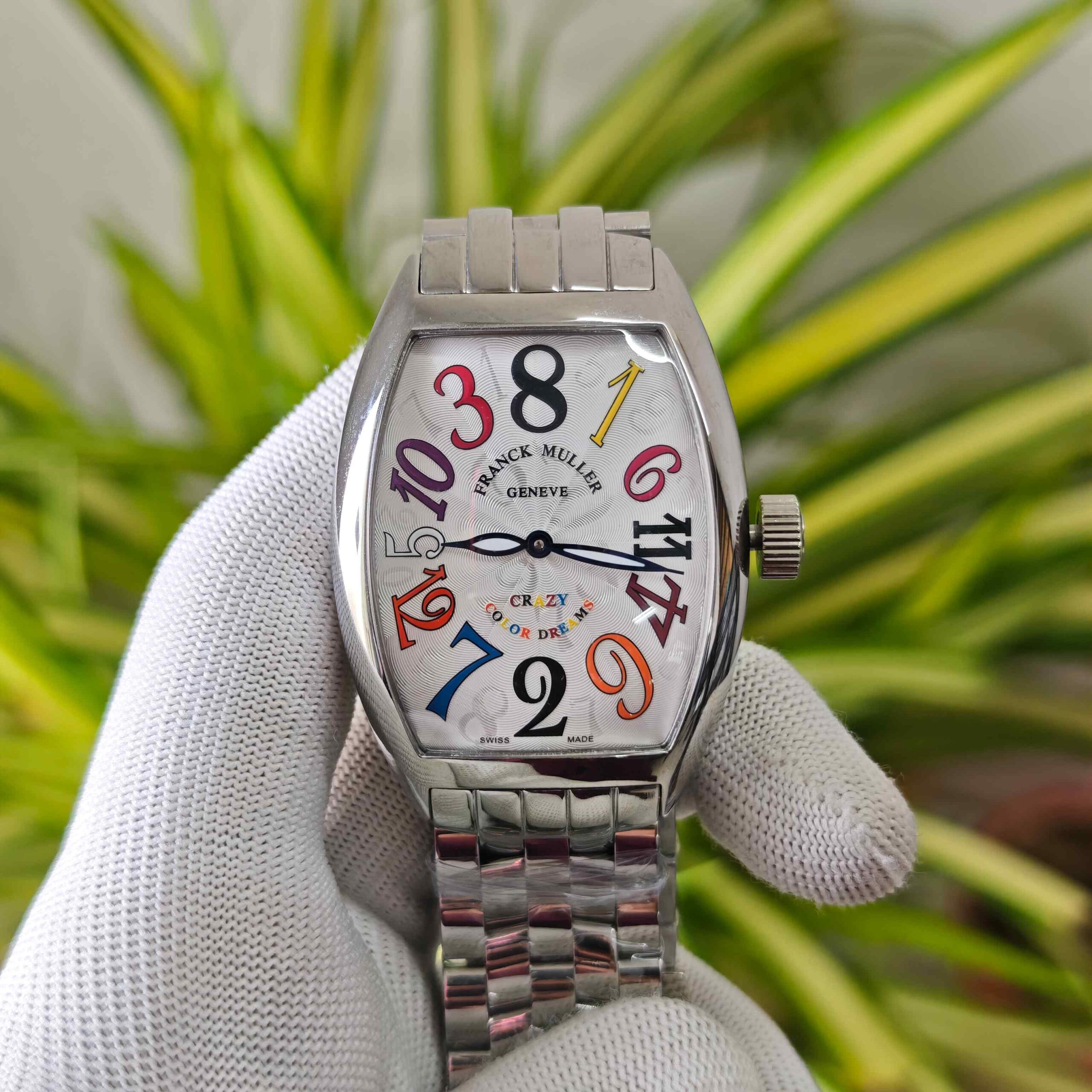 Franck Muller Crazy Hour Color Dreams Steel White Dial