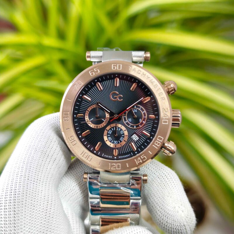 GC Chronograph Rose Gold Black Dial Dual Tone