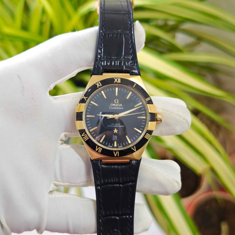 Omega Constellation Co-Axial Master Chronometer Gold Black Dial