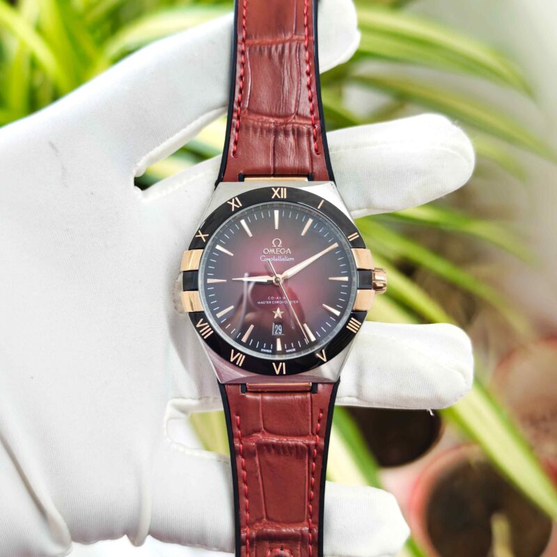 Omega Constellation Co-Axial Master Chronometer Steel Red Dial