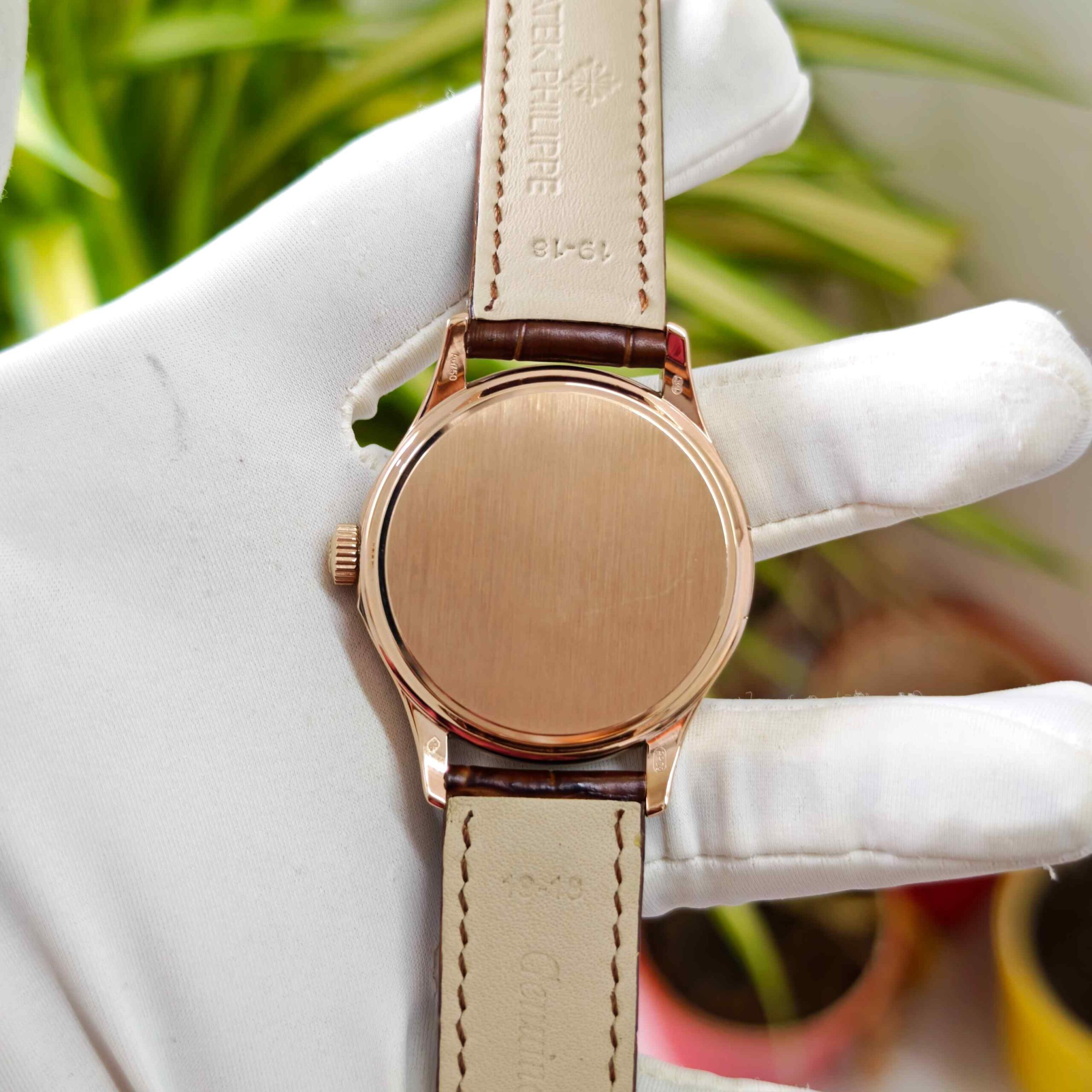 Patek Philippe Calatrava Rose Gold White Dial Semi ETA - Image 3