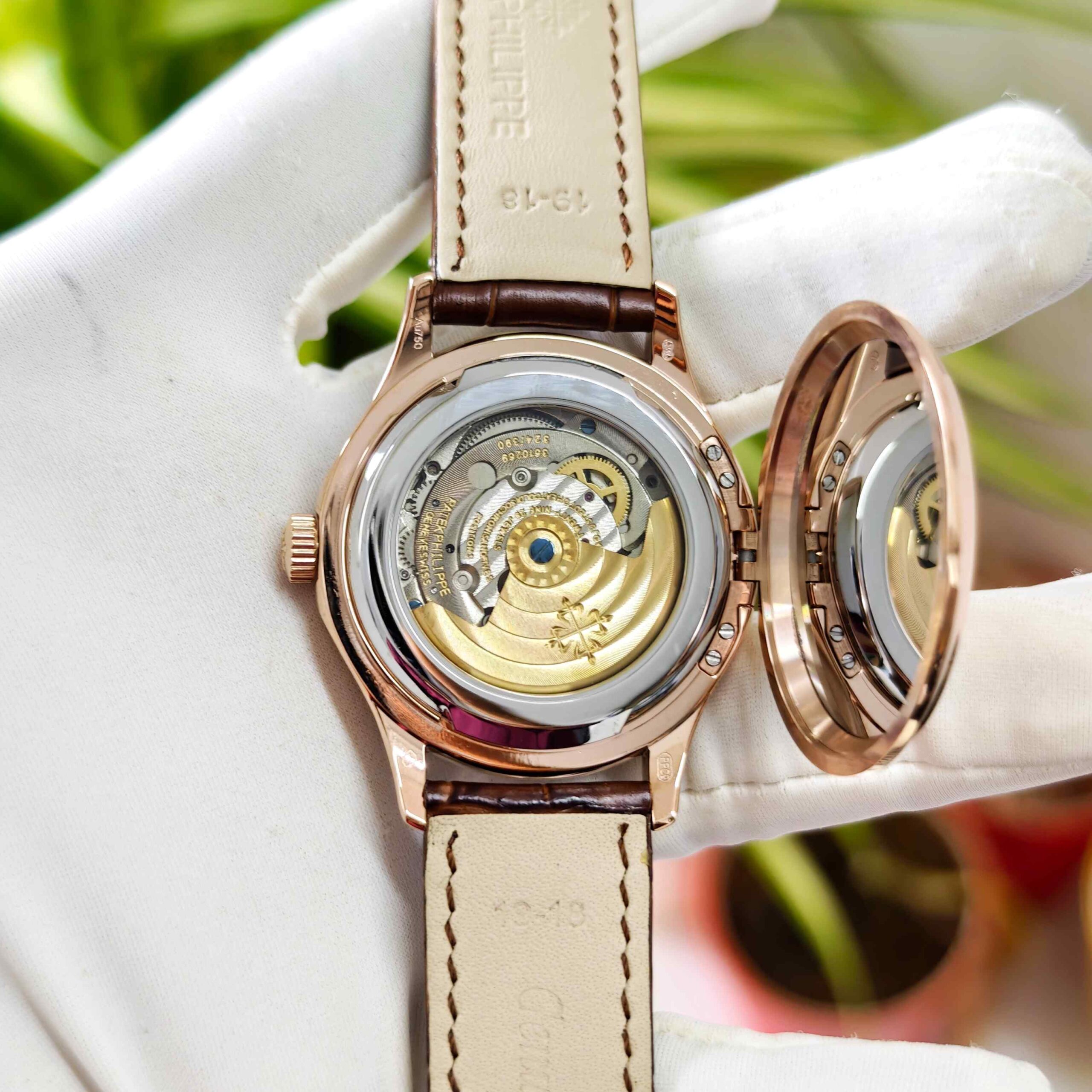 Patek Philippe Calatrava Rose Gold White Dial Semi ETA - Image 4