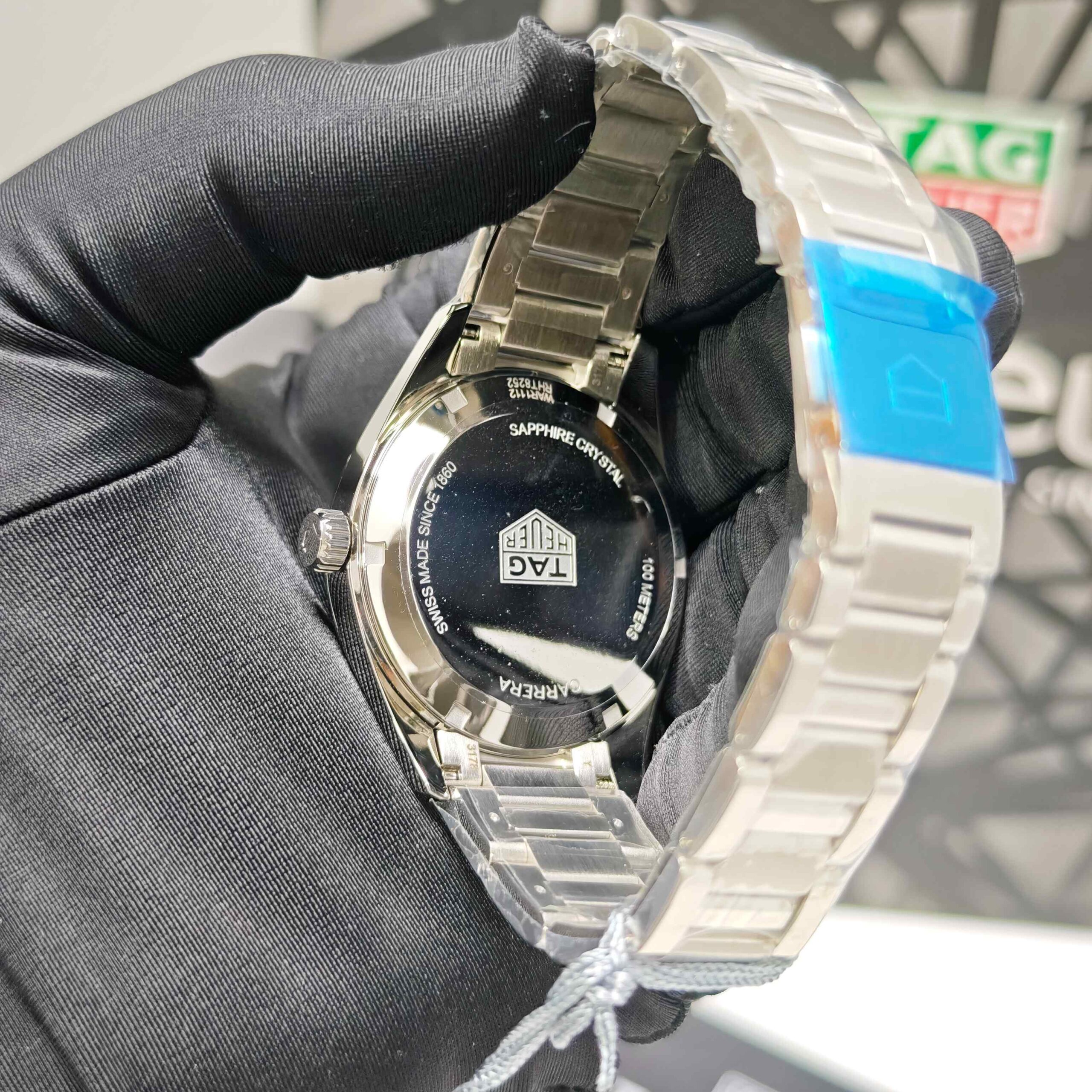 TAG Heuer Carrera 100M Steel Blue Dial Swiss Quartz Store Quality - Image 3