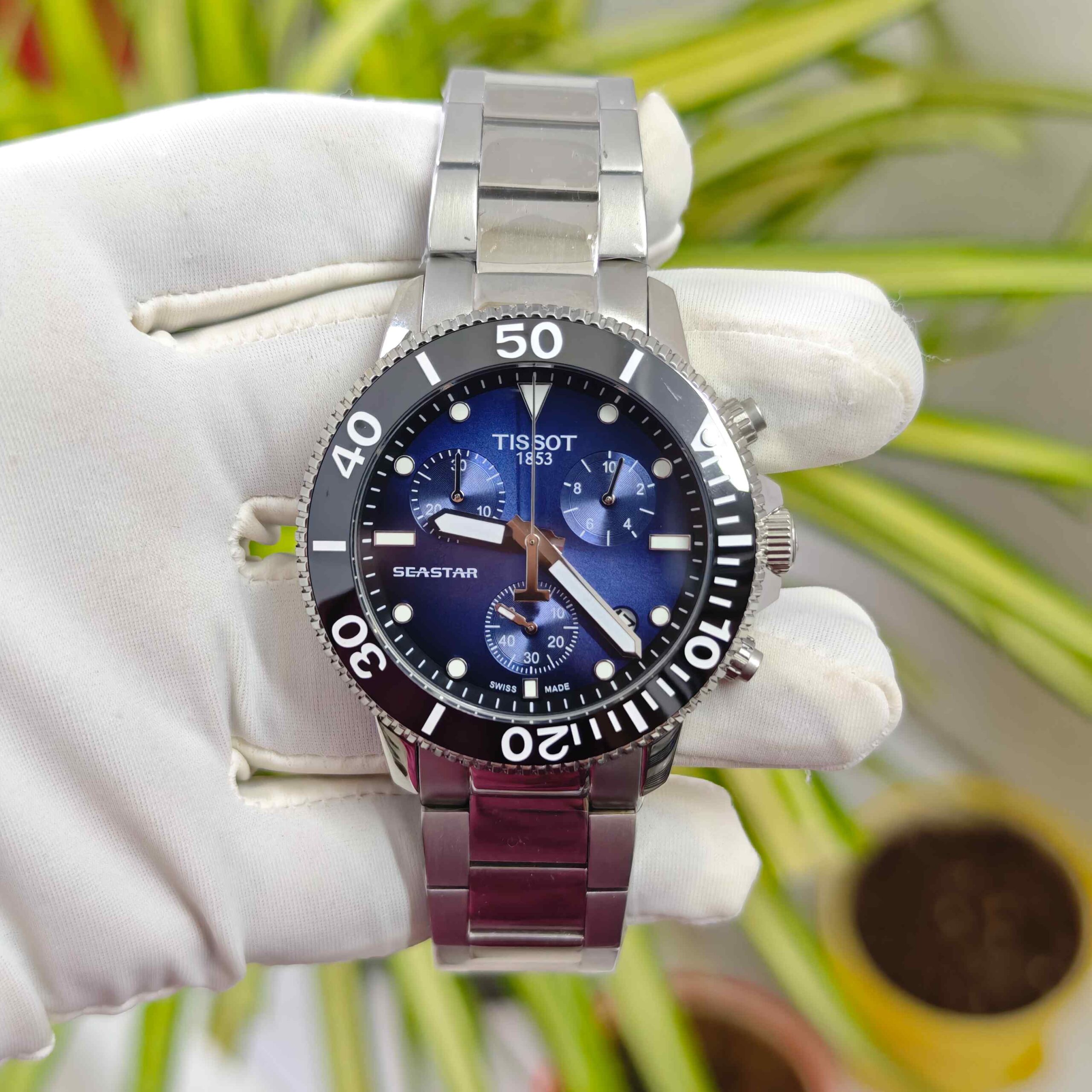 Tissot T-RACE Chronograph Steel Nevy Blue Dial - Image 2