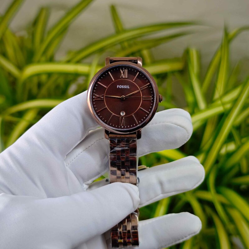 Fossil Jacqueline Steel Full Brown