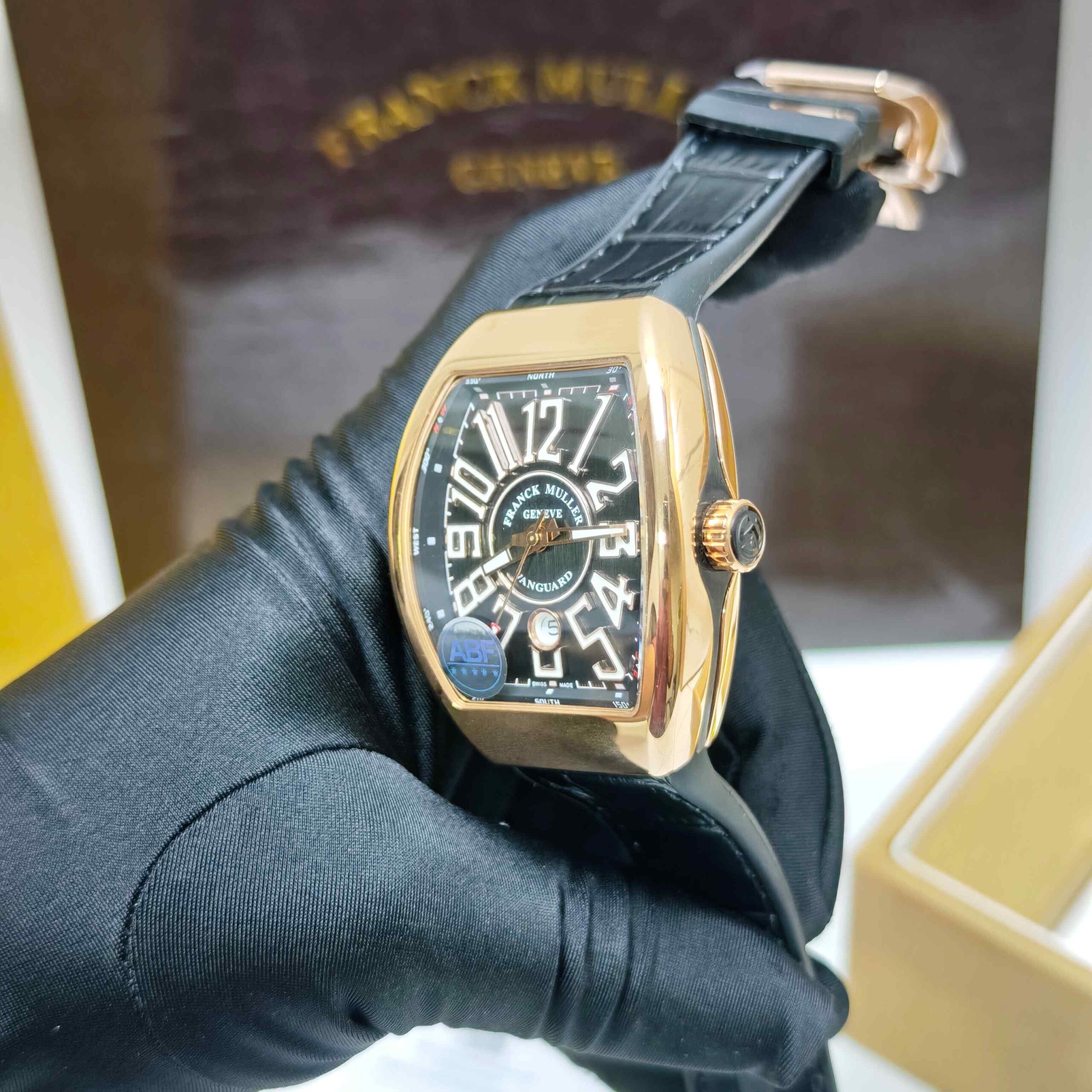Franck Muller Vanguard Rose Gold Black Dial Swiss ETA - Image 2