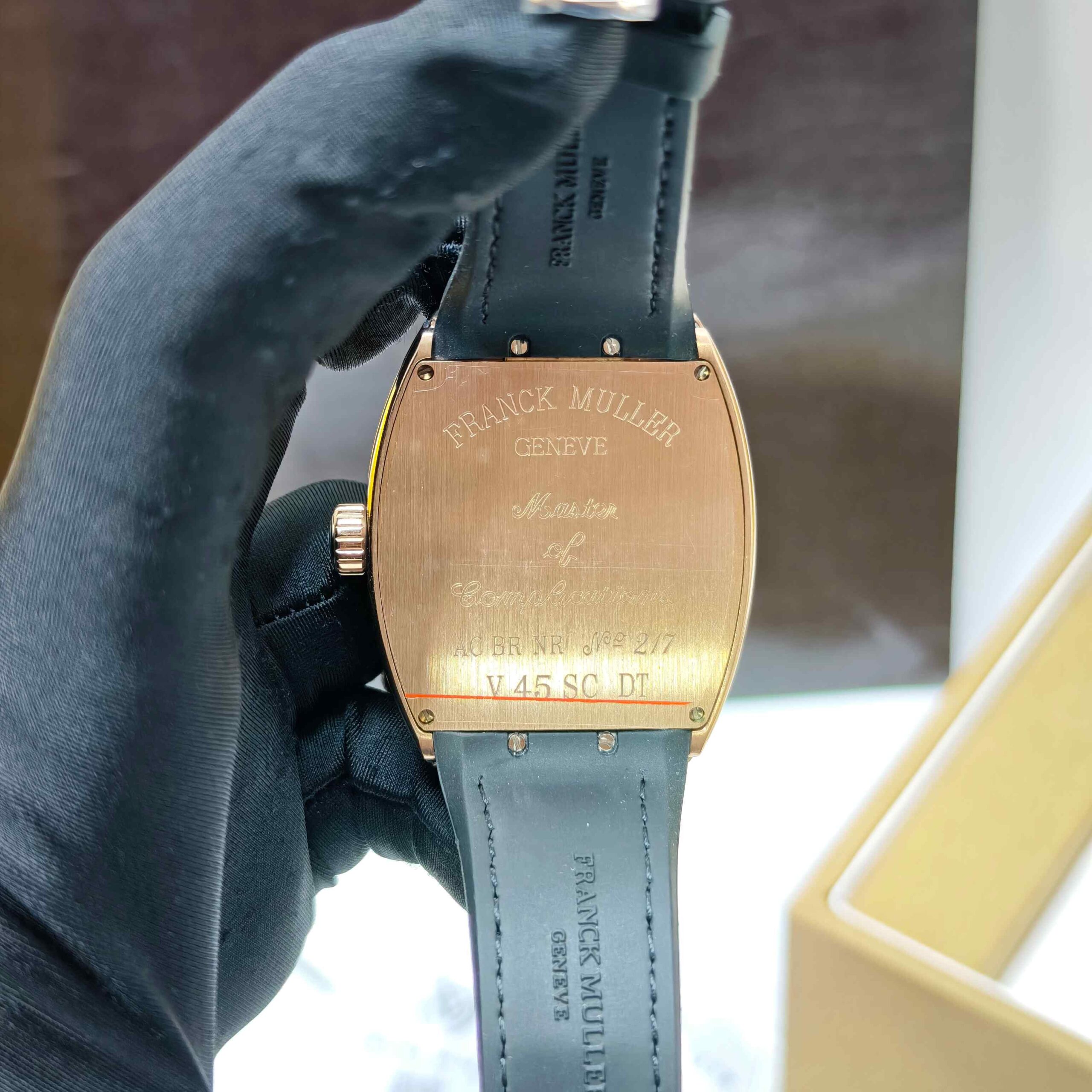 Franck Muller Vanguard Rose Gold Black Dial Swiss ETA - Image 4