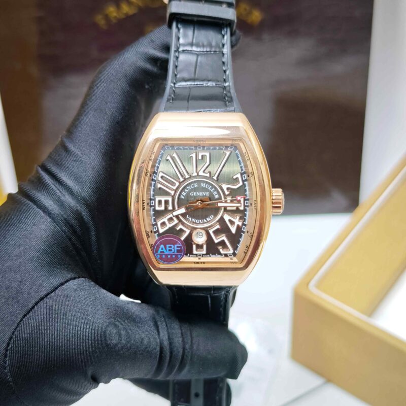 Franck Muller Vanguard Rose Gold Black Dial Swiss ETA