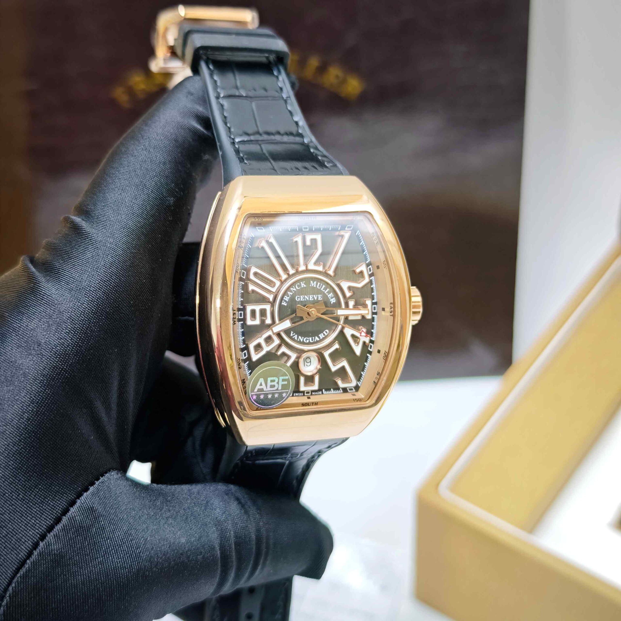 Franck Muller Vanguard Rose Gold Black Dial Swiss ETA - Image 3