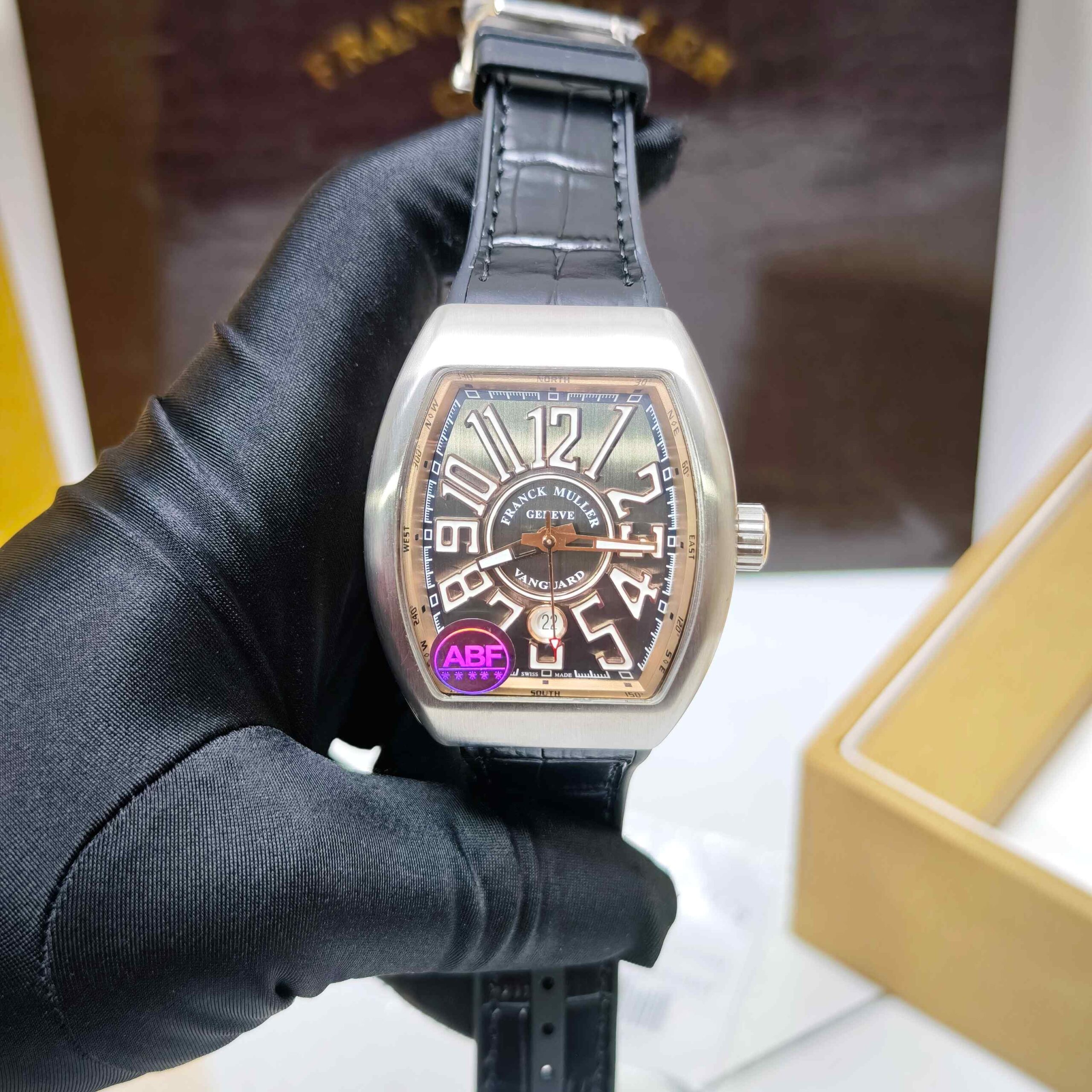 Franck Muller Vanguard Steel Black Dial Swiss ETA