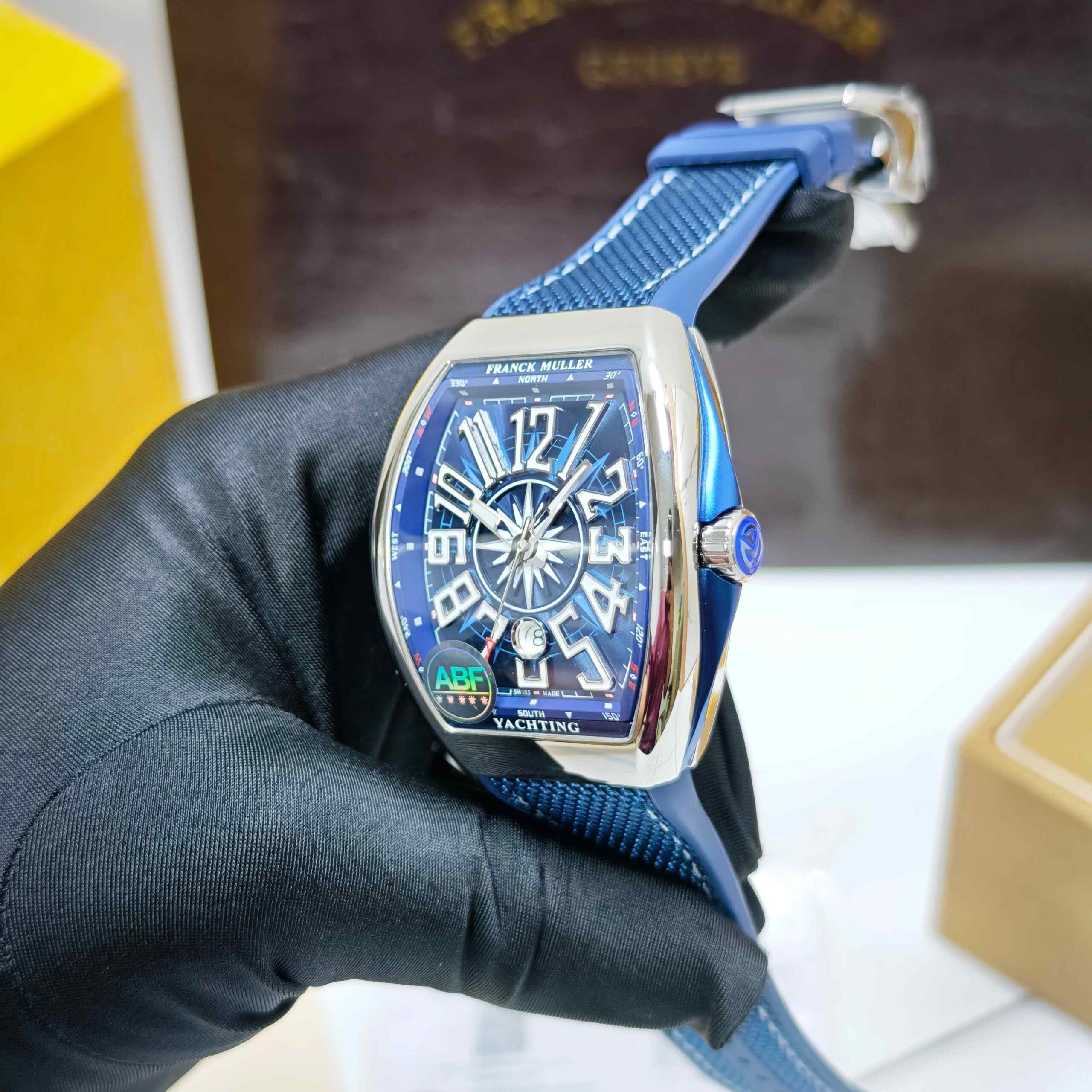 Franck Muller Vanguard YACHTING Steel Blue Dial Swiss ETA - Image 2