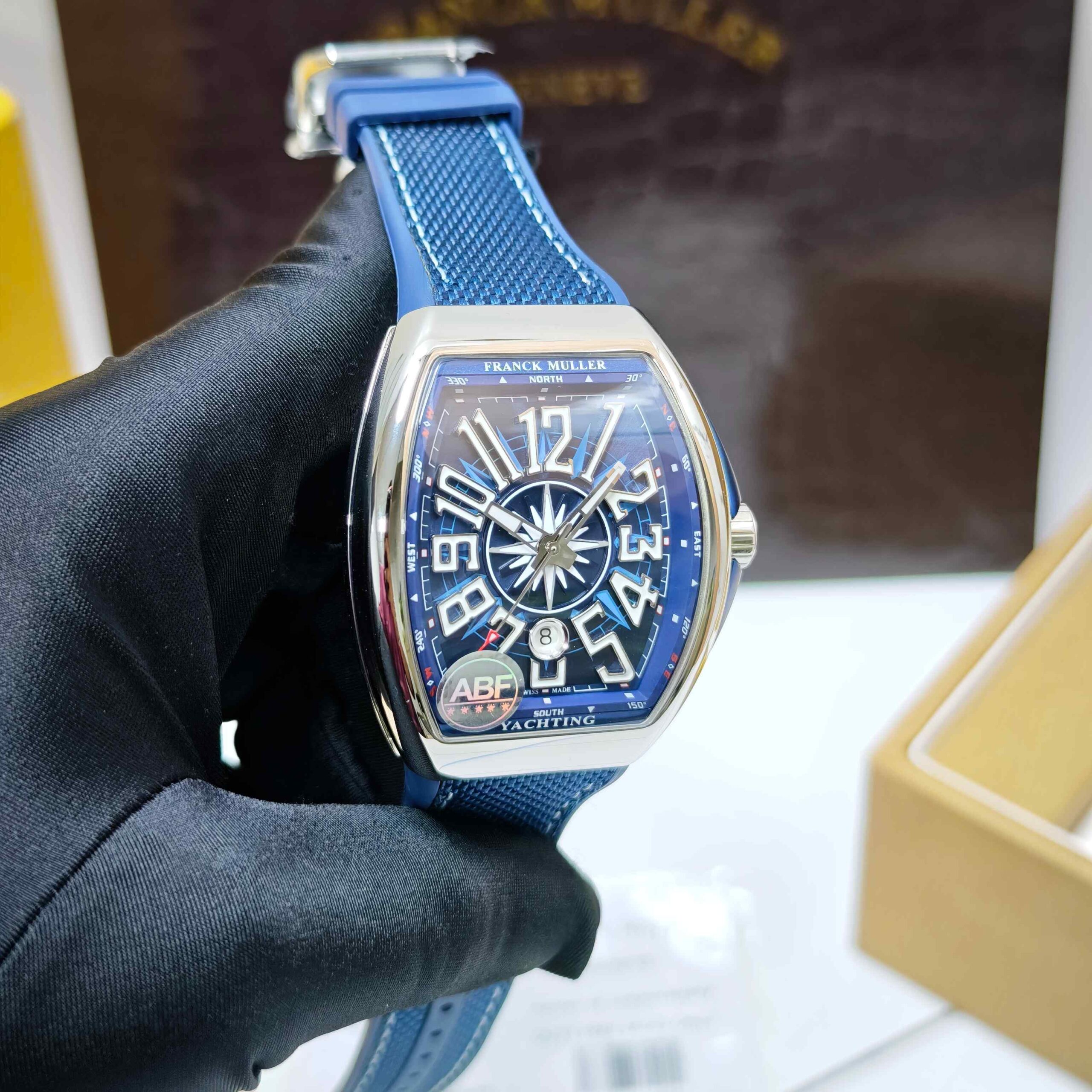 Franck Muller Vanguard YACHTING Steel Blue Dial Swiss ETA - Image 3