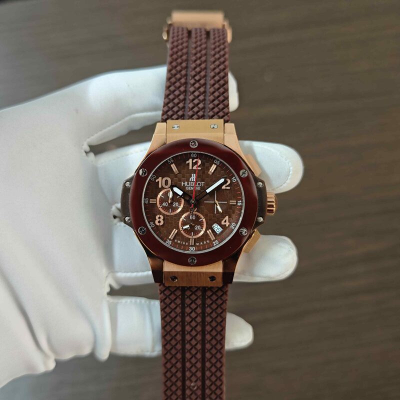 Hublot Big Bang Portocervo Rose Gold case Full Brown