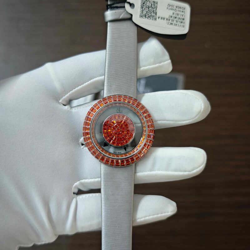 Jacob & Co. Brilliant Mystery Steel Orange Diamonds Dial