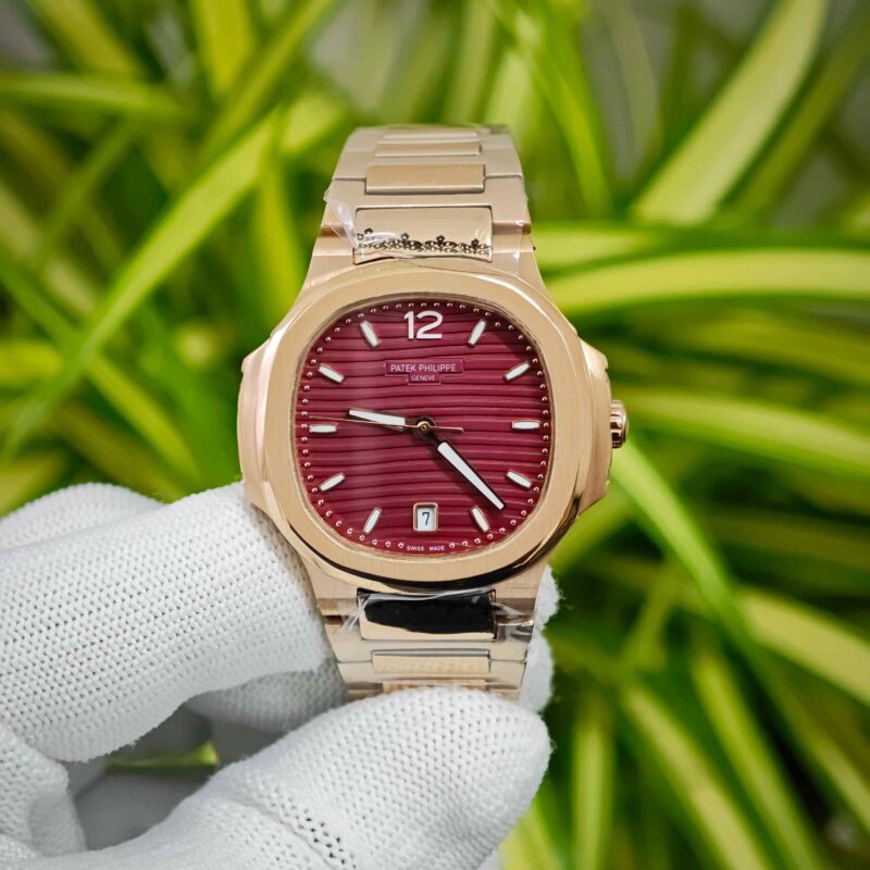 Patek Philippe Nautilus Rose Gold Red Dial