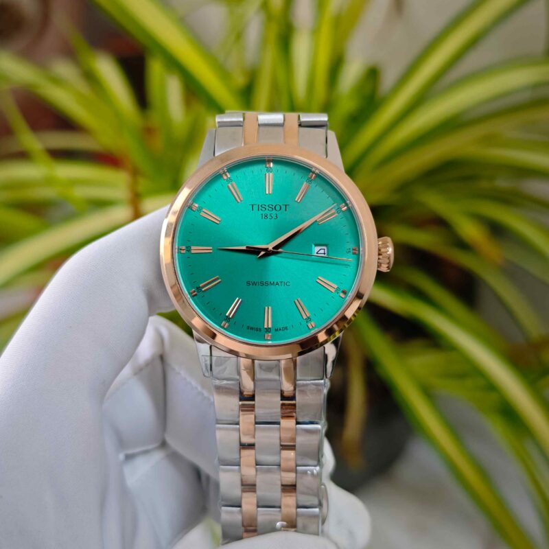 Tissot Classic Dream Swissmatic Steel Rose Gold Tiffany Dial