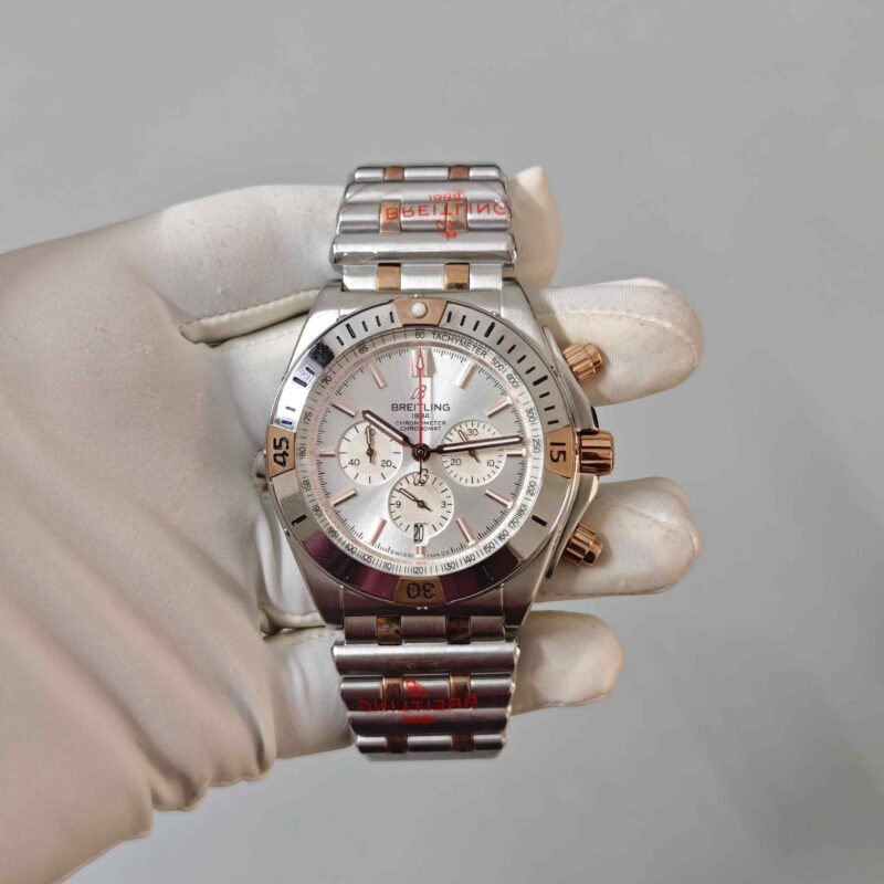 Breitling Chronometer 1884 Dual Tone White Dial
