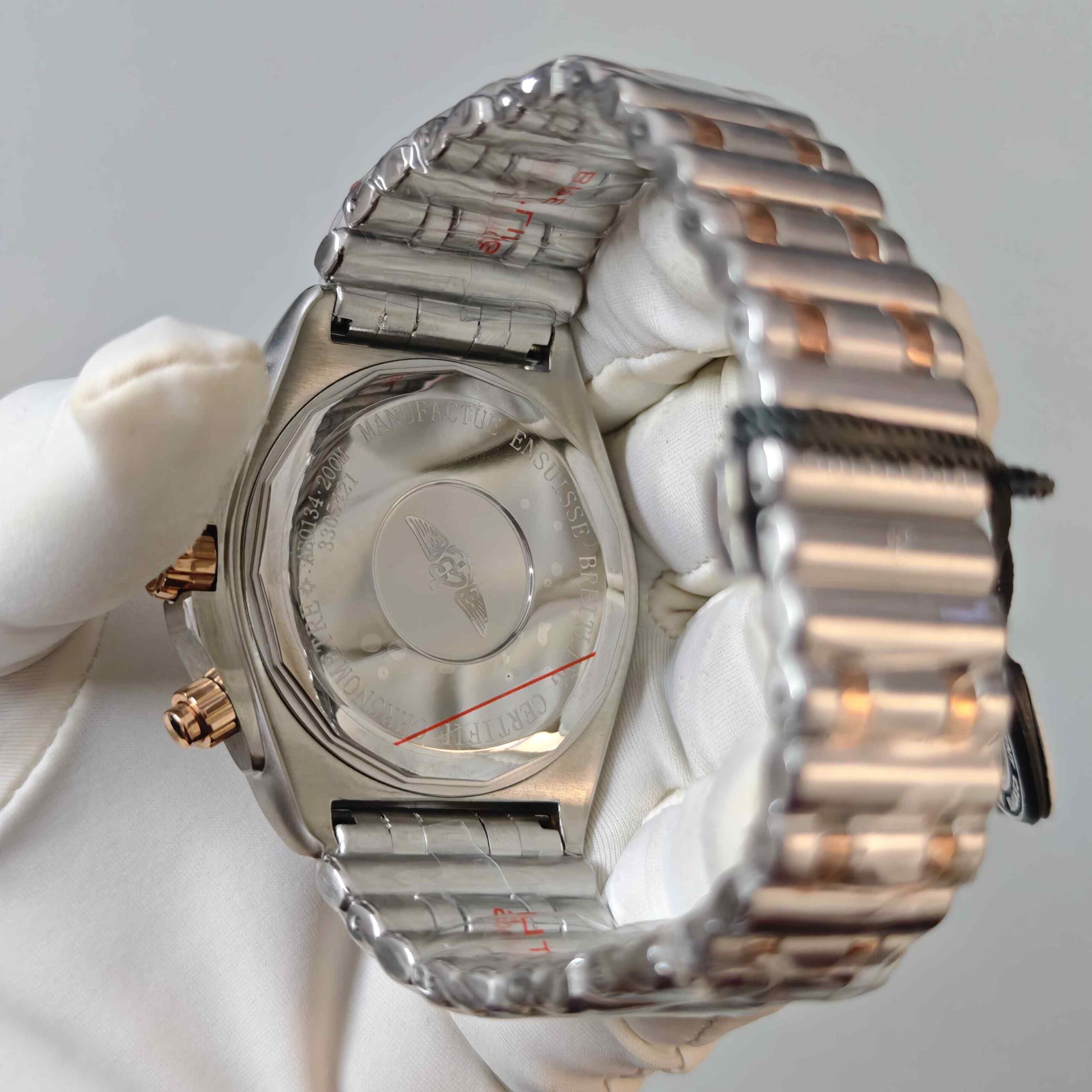 Breitling Chronometer 1884 Dual Tone White Dial - Image 2