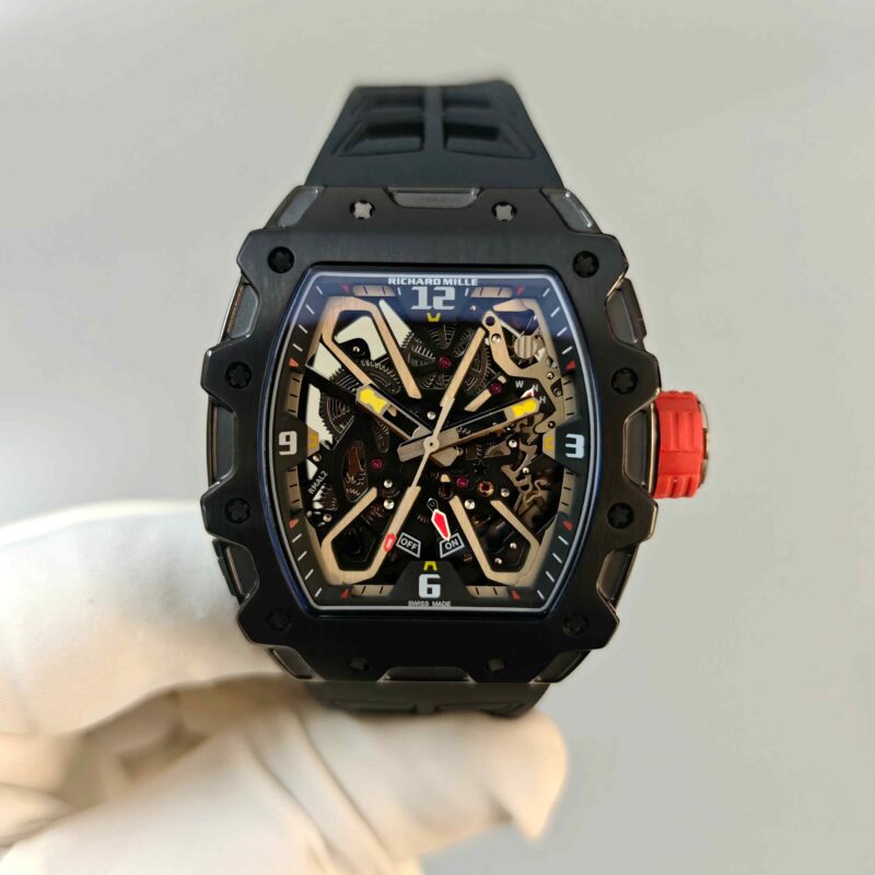 Richard Mille RM 35-03 Rafael Nadal Full Black Steel Skeleton Dial