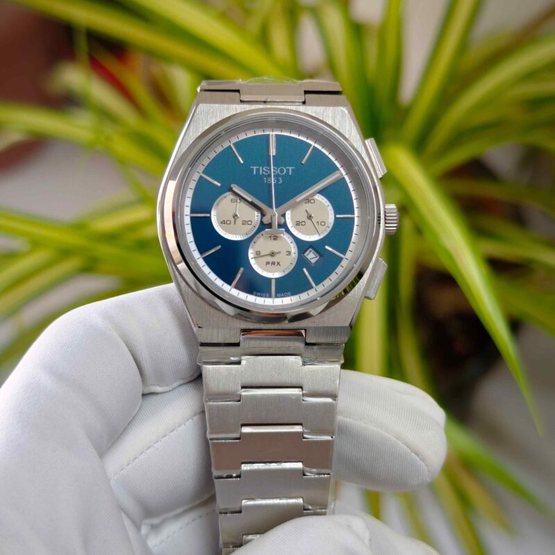 Tissot PRX Chronograph Steel Blue Dial