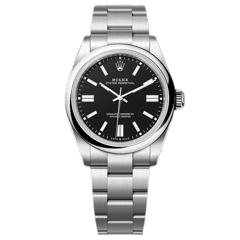Rolex Oyster Perpetual Steel Black Automatic 41mm
