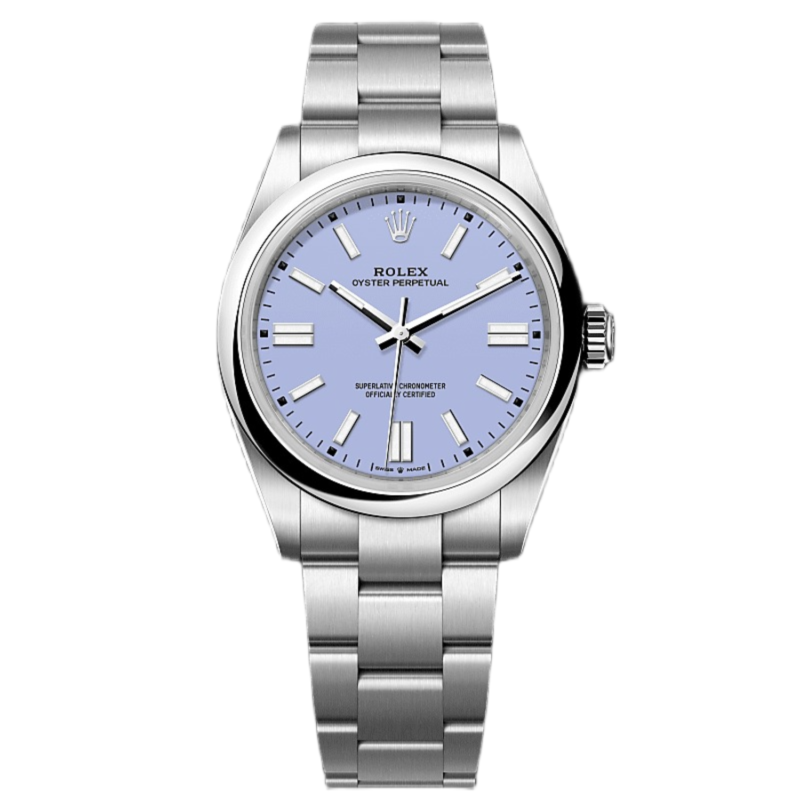 Rolex Oyster Perpetual Steel Purple Automatic 41mm