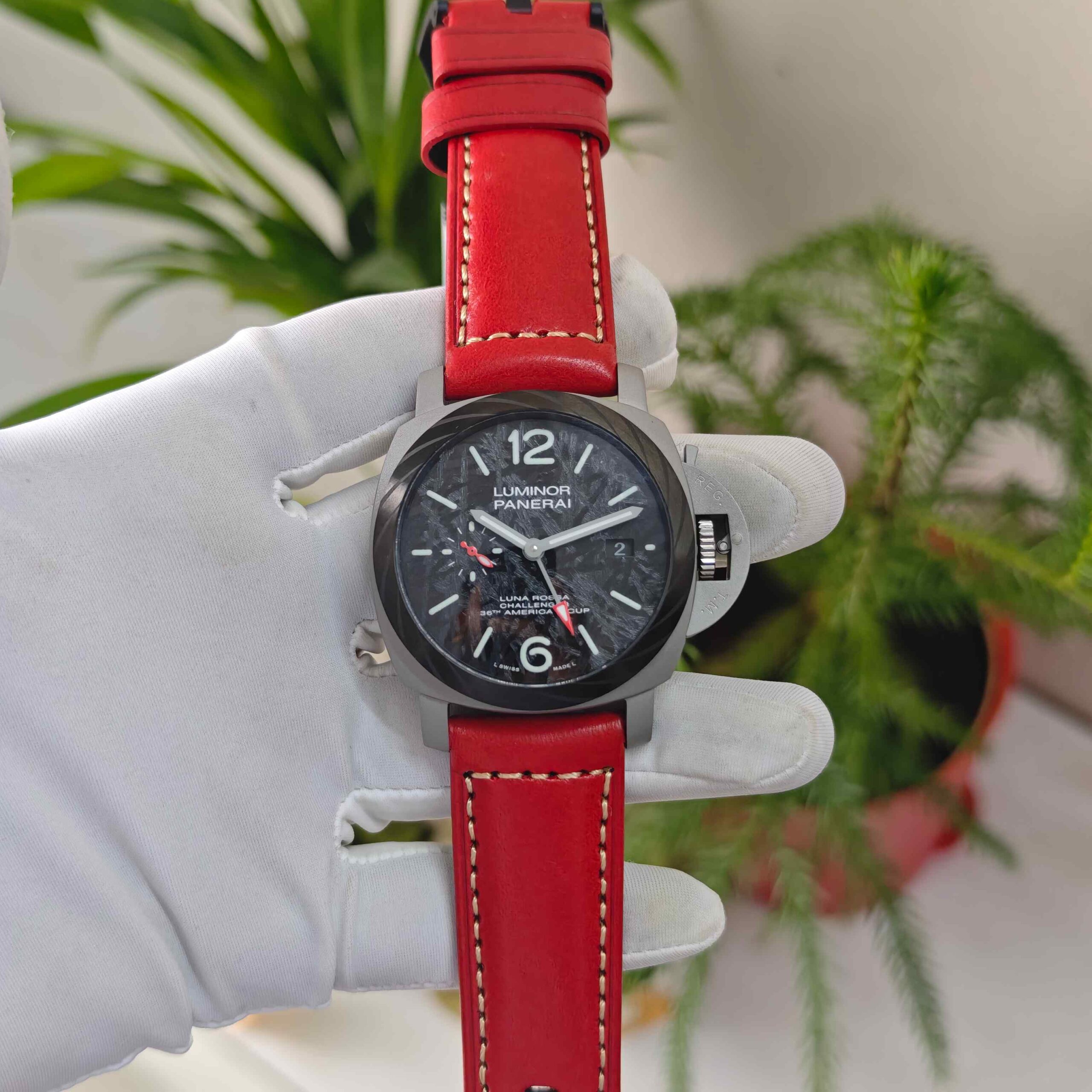 Luminor Panerai Luna-Rossa GMT Leather Edition Premium Automatic - Image 2