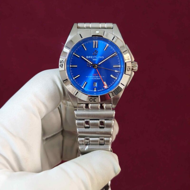 Breitling Chronomat GMT Steel Blue Dial Automatic