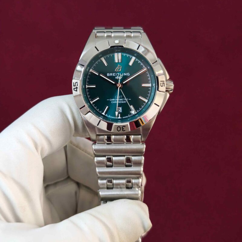 Breitling Chronomat GMT Steel Dark Tiffeny Dial Automatic