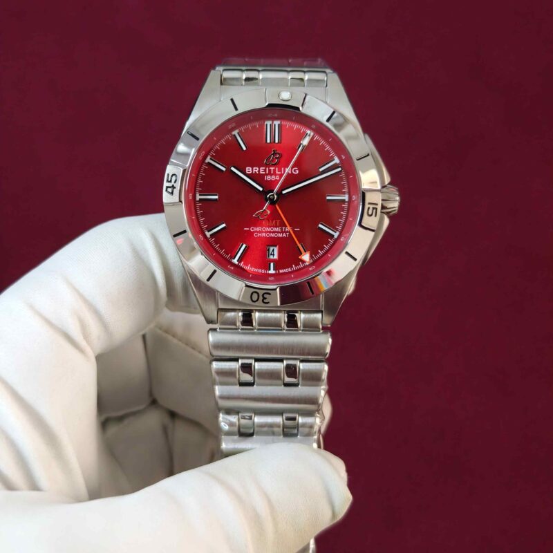 Breitling Chronomat GMT Steel Red Dial Automatic