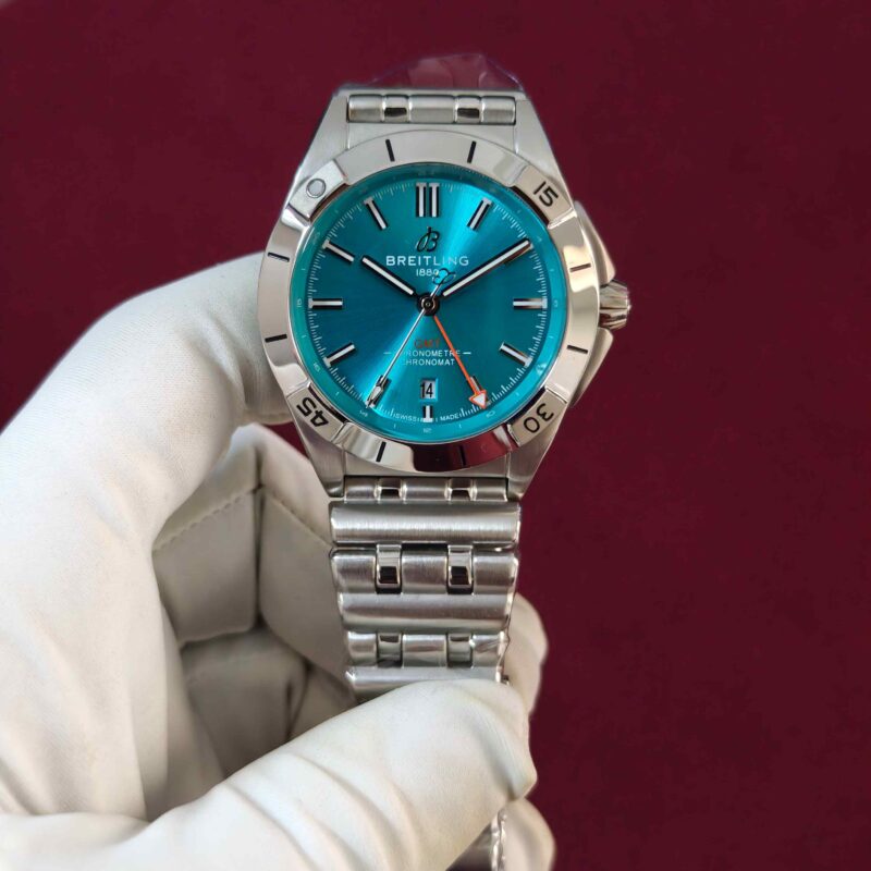 Breitling Chronomat GMT Steel Tiffeny Dial Automatic