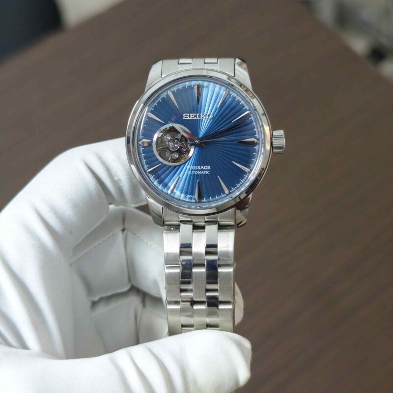Seiko Presage Open Heart Steel Blue Dial Automatic
