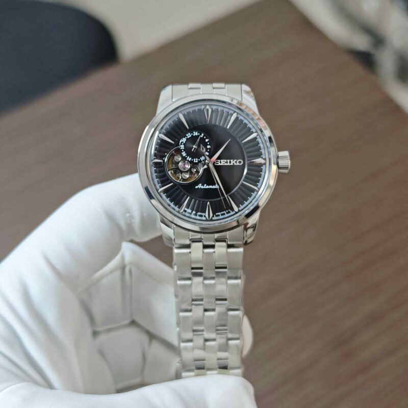 Seiko Presage Zen Garden Steel Black Dial Automatic