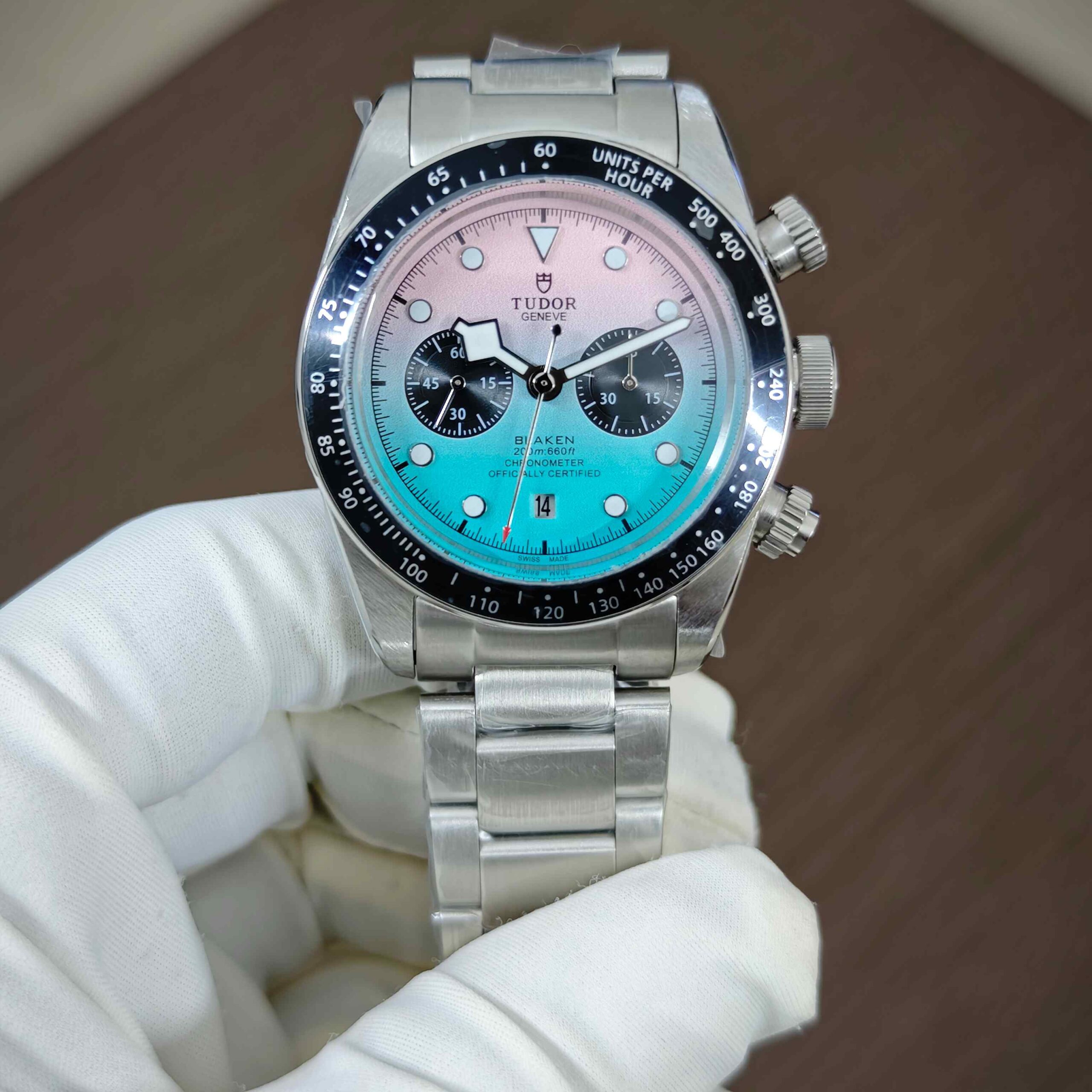 Tudor Black Bay Chronograph Steel Pink-Blue Dial Automatic