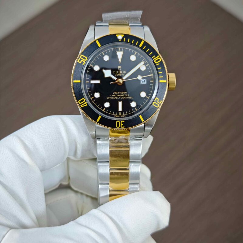 Tudor Black Bay Steel Back Dial Dual Tone Automatic