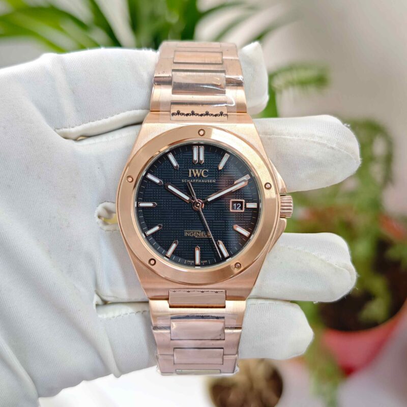 IWC Schaffhausen Ingenieur Rose Gold Black Dial Automatic