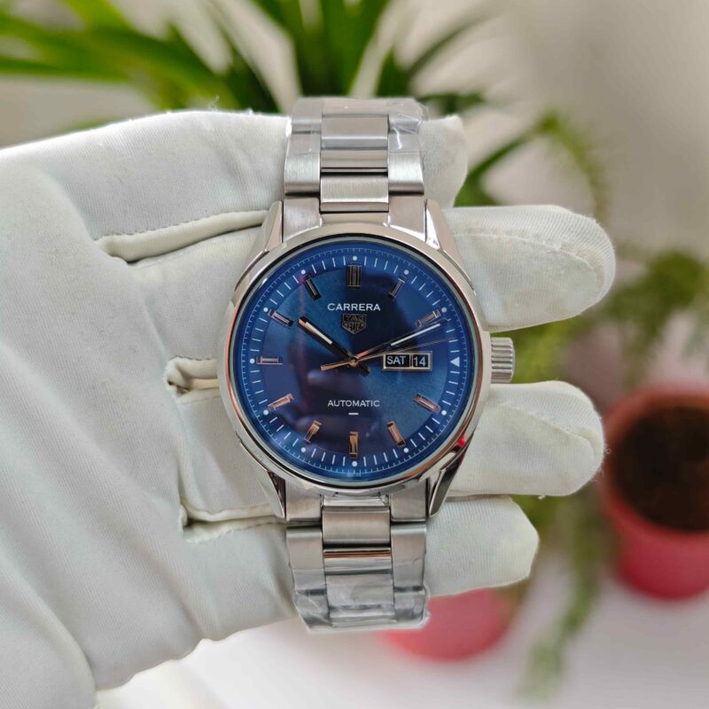 TAG Heuer Carrera Day-Date Steel Blue Dial Automatic
